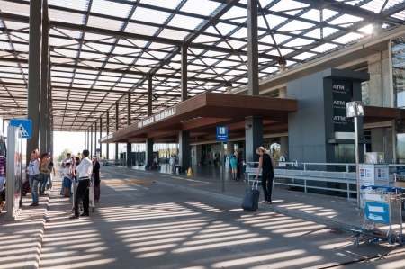 Departure Terminal Dalaman Airport in Turkeyのeditorial素材