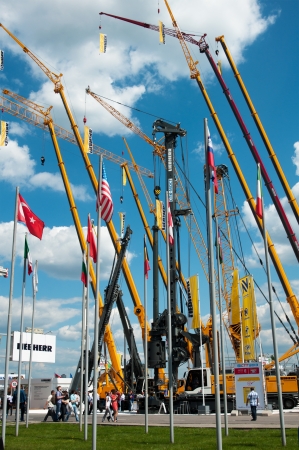  International exhibition Construction equipment and technologies on JUNE 06, 2013 in Moscow, Russia のeditorial素材