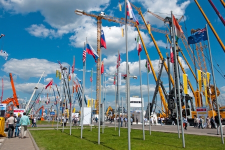  International exhibition Construction equipment and technologies on JUNE 06, 2013 in Moscow, Russia のeditorial素材