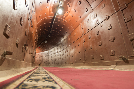 Moscow, Russia - NOVEMBER 29, 2014, Nuclear bunker, a former Soviet secret military facility - alternate command post of long-range aviation, object number 20のeditorial素材