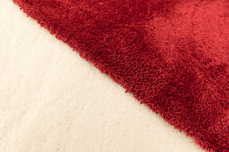 A Fragment of wool carpet close upの写真素材