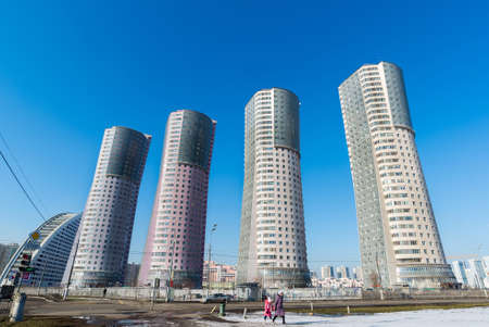 Residential area Grand Park in a Moscow, Russiaのeditorial素材