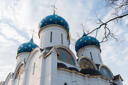 The great Trinity monastery in Sergiyev Posad near a Moscow.Golden Ring of Russia