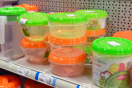 MOSCOW, RUSSIA - 24.09.2015. The interior of the shop Hoff - one of the largest Russian furniture networkのeditorial素材