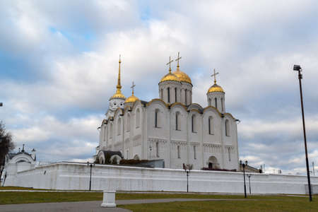 Uspensky Cathedral - UNESCO World Heritage Site. A Golden Ring of Russia travel. Vladimir, Russiaの写真素材