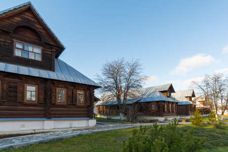 Suzdal, Russia -06.11.2015. The cells of the nuns at the St. Pokrovsky nunnery. Golden Ring Travelのeditorial素材