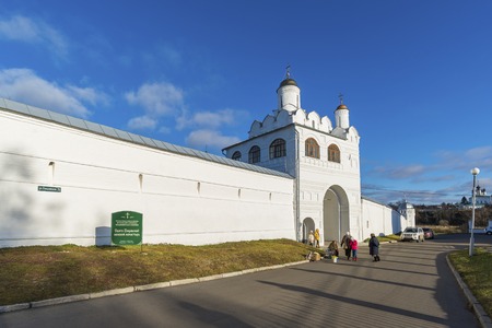 Suzdal, Russia -06.11.2015. St. Pokrovsky Monastery was built in the 16th century. Golden Ring Travelのeditorial素材