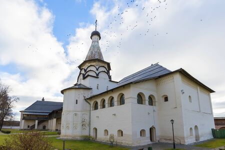 Suzdal, Russia -06.11.2015. Uspensky Refectory Church at Suzdal was built the 16th century. Golden Ring of Russia Travelのeditorial素材
