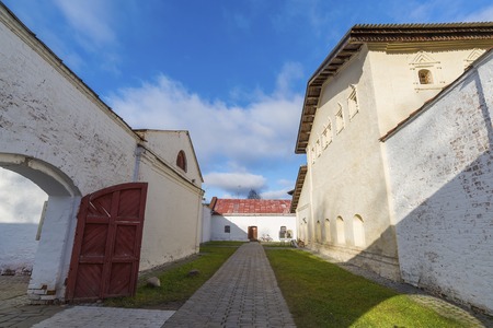Suzdal, Russia -06.11.2015. The prison on the territory of   St. Euthymius monastery in Suzdal. Golden Ring of Russia Travelのeditorial素材