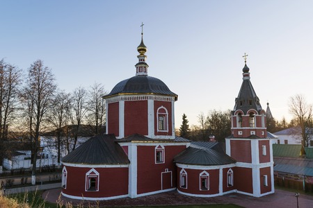 15th century Church of the Assumptionin Suzdal.  Golden Ring Travel of Russia.のeditorial素材