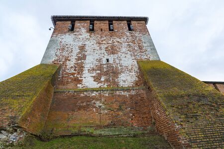 Nizhny Novgorod, Russia - November 11 2015. View of the Kremlin's St. George Towerのeditorial素材