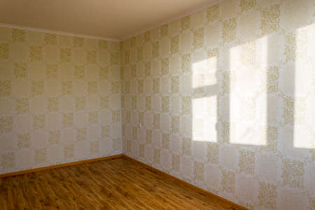 a fragment of an empty living room after restorationの写真素材