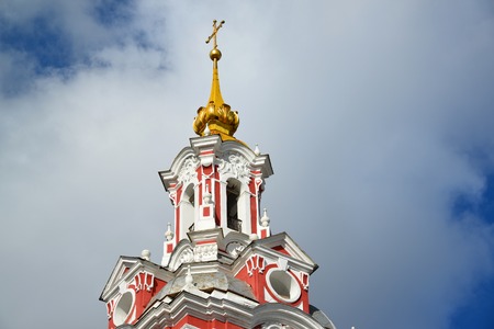 Temple of the Great Martyr Nikita on a Staraya Basmannaya Street, Moscow, Russiaの写真素材