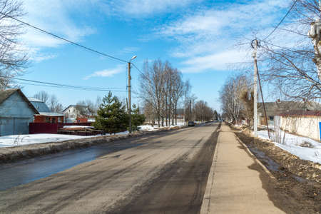 Tutaev, Russia - March 28, 2016. Architecture and general view of the townのeditorial素材