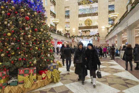 Moscow, Russia - January 10. 2016. The interior of the store Central Children's Worldのeditorial素材