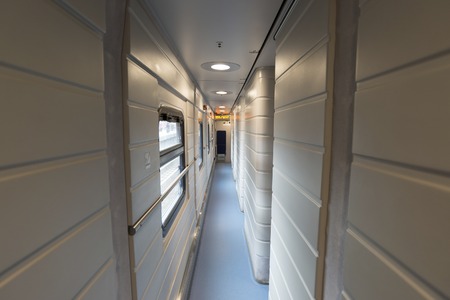 Moscow, Russia-December 01.2016. the interior of the express train Strizhのeditorial素材