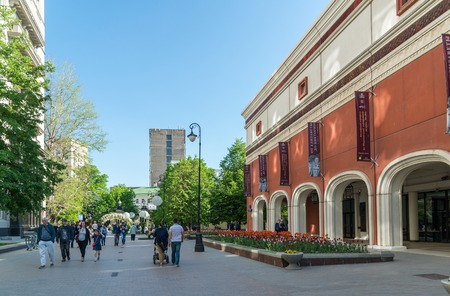 Moscow, Russia -May 14.2016. Engineering Building of the Tretyakov Gallery in Lavrushinsky Laneのeditorial素材