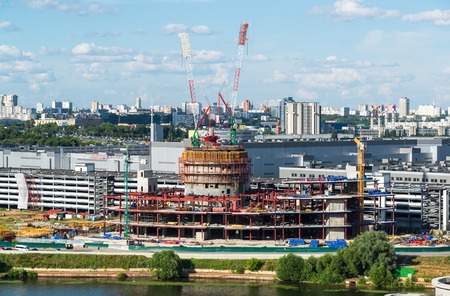 Krasnogorsk, Russia - July 09.2016. A Construction business center VEGAS Crocus City