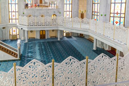Kazan, Russia - March 26.2017. Interior of the mosque Kul Sharifのeditorial素材