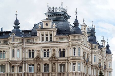 Kazan, Russia - Mar 28.2017. Elite residential houses on Kasatkin Streetのeditorial素材