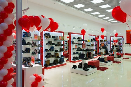 Zelenograd, Russia - September 15. 2017. Opening of Francesco Donny store in the shopping mall...
