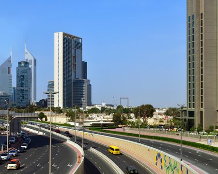 Dubai, UAE - April 8. 2018.The development of Al Saada street