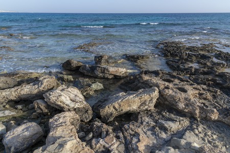 Sea near Ayia Napa on island of Cyprusの写真素材