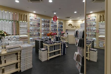 Moscow, Russia - January 18. 2019 The Interior of the Arya Home store