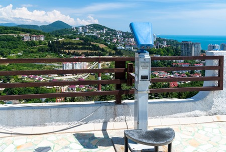 View of the city of Sochi from the observation deck. Russia