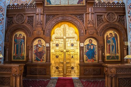 Foros. Crimea - June 9. 2019. Iconostasis of Church of the Resurrection
