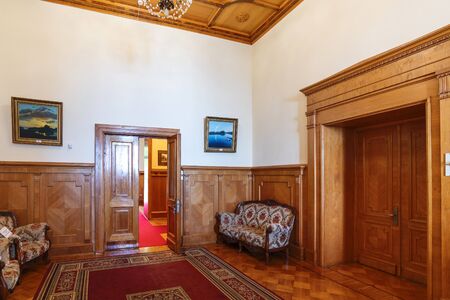 Koreiz, Crimea - July 7. 2019. Fragment of a living room in Princes Yusupov Palaceのeditorial素材