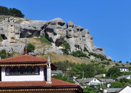 The Stone idols in Bakhchisaray, Crimeaの写真素材