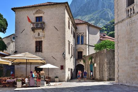 Kotor, Montenegro - June 10. 2019. A fragment of the historical part - Old Townのeditorial素材