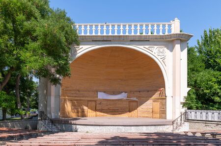 Scene of summer theater in Sevastopol, Crimeaの写真素材