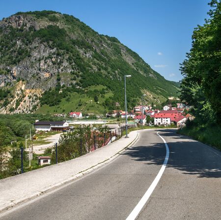 Zabljak - highest mountain city in the north of Montenegroの写真素材