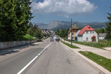 Zabljak, Montenegro- June 14. 2019. Zabljak - the highest mountain city in the north of the countryのeditorial素材