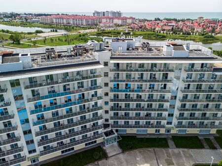 Sochi, Russia - May 31. 2019 Top view of the Sochi Park Hotel in Adlerのeditorial素材
