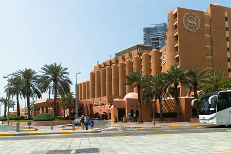 Abu Dhabi, UAE - March 31. 2019. The Sheraton Abu Dhabi Hotel and Resortのeditorial素材