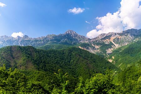 Beautiful mountain landscape in a summer in Montenegroの写真素材