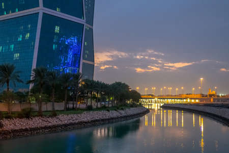 Doha, Qatar - Nov 19. 2019. The Exterior West Bay Lagoonのeditorial素材