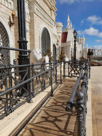 Moscow, Russia - Apr 18. 2020. Venue for Moscow seasons festival - in Zelenogradのeditorial素材