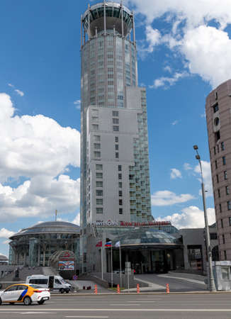 Moscow, Russia - June 2. 2019. Swissotel Red Hills hotel on the Garden Ring Streetのeditorial素材