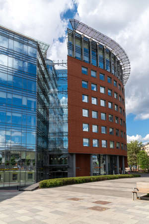 Moscow, Russia - June 2. 2019. Aurora Business Center on the Garden Ring Streetのeditorial素材
