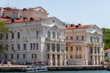 Sevastopol, Crimea - July 3, 2019. Sevastopol Palace of Childrens and Youth Creativityのeditorial素材