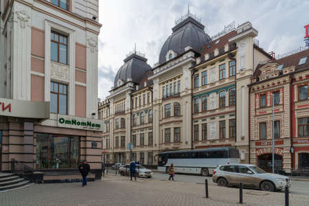 Kazan, Russia - Mar 27.2017. Historical architecture of the central part of the cityのeditorial素材