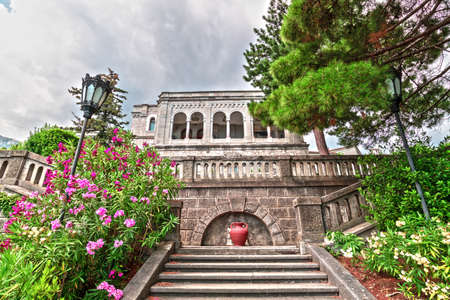 Koreiz, Crimea - July 10. 2019. Ladder to the Princes Yusupov Palaceのeditorial素材
