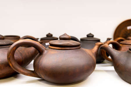 Traditional Tatar clay teapot in Crimeaの写真素材