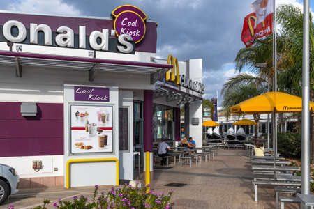 Protaras, Cyprus - Oct 6. 2019. The McDonalds on Protaras Avenue