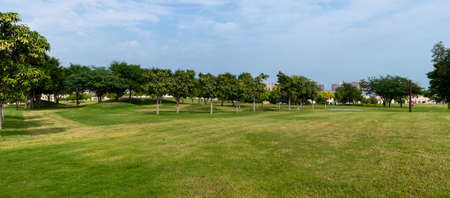 The Katara Green Hills - park in Doha, Qatarの写真素材