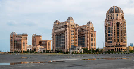 Doha, Qatar - Nov 20. 2019. Al Gassar Resort hotel and St. Regis Doha hotelのeditorial素材